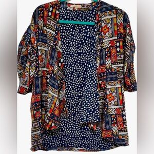 Porridge Anthropologie Patchwork Print Top Eclecticcore‎ Artcore Blouse Sz Small